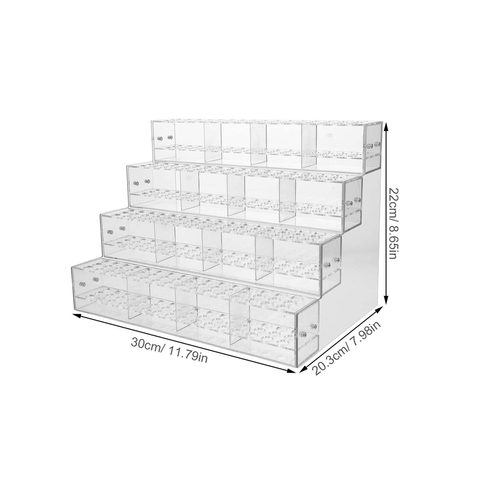 Porta Penne da Scrivania a 4 Livelli 192 Scomparti in Pet, Organizer per Penne e Pennelli Design a Gradini, per Back To School Party e Studio Artistico