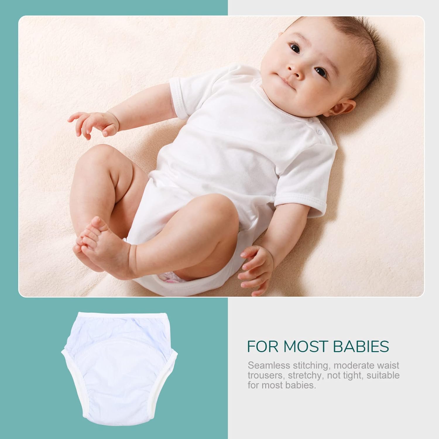 SHOWERORO Leakproof Training Underwear Boy Pants Organic Cotton Boy Girl Potty Training Underwear Blue