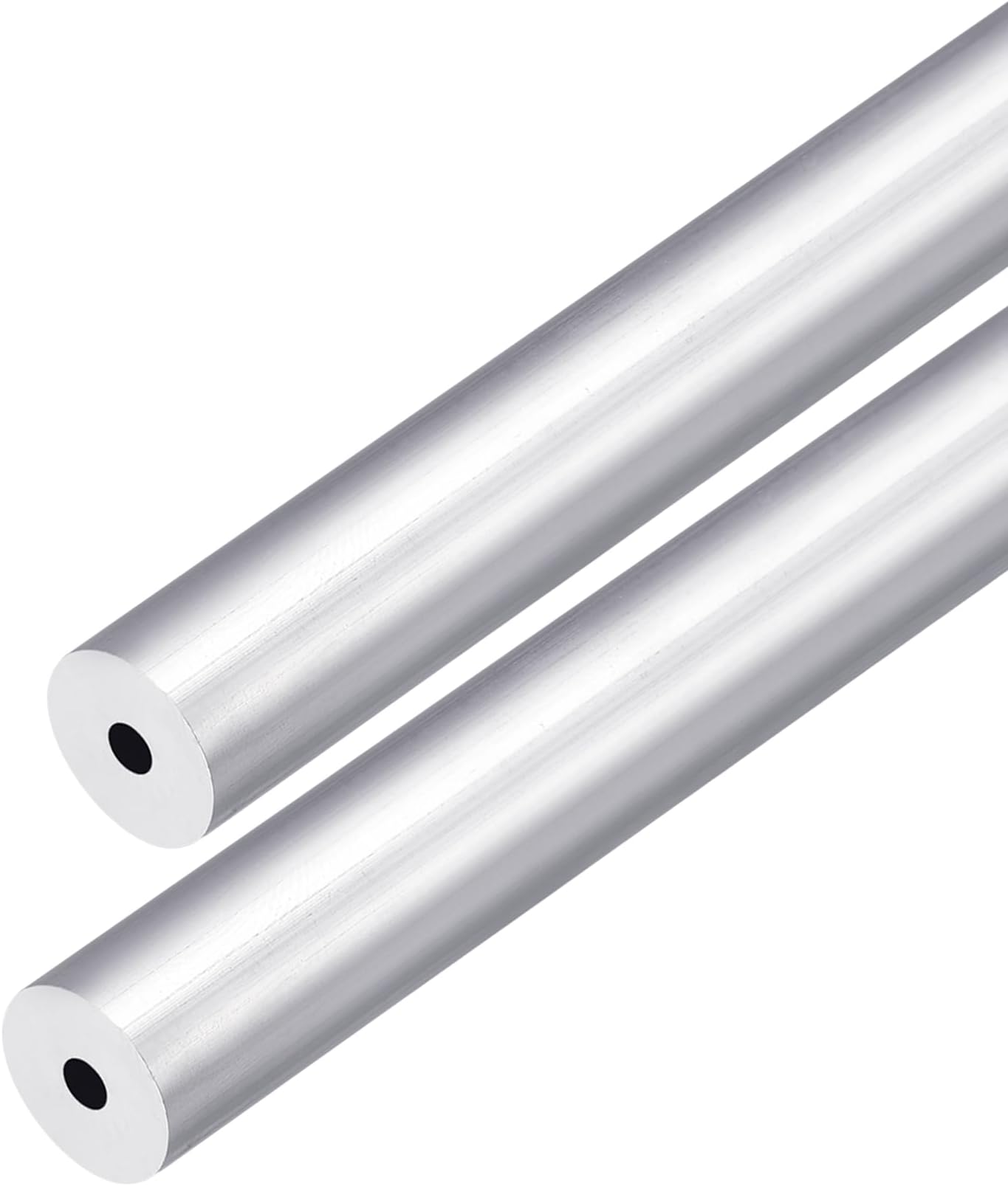 DMiotech 2Pack (12mm OD x 3mm ID) 6063 Aluminum Round Tube 300mm Length Industry Metal Tubing for Machinery Frame Construction DIY Projects