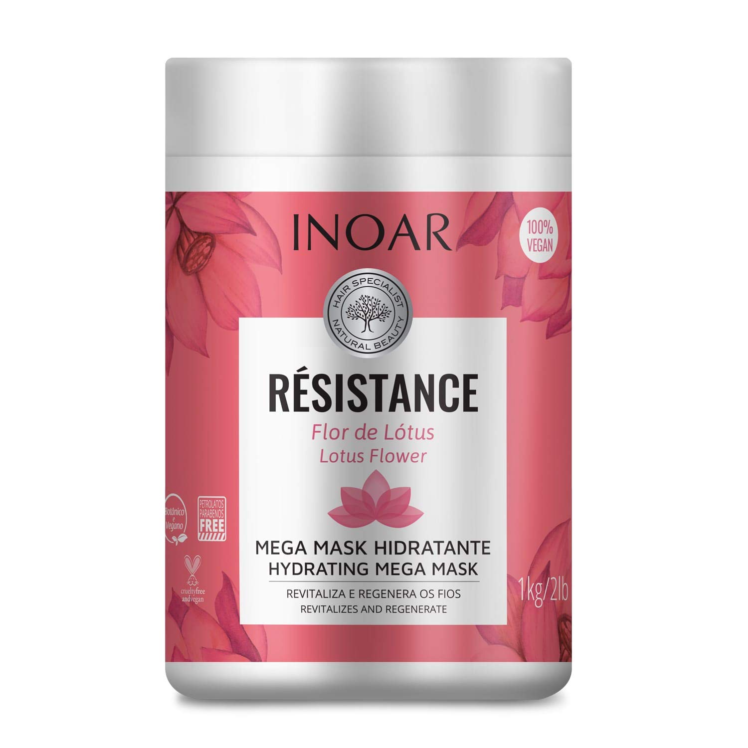 Inoar Resistance Lotus Flower Hydtrating Mega mask 1 kg