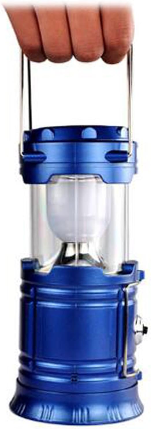 YUEWO LED Rechargeable Camping Portable Flashlight Collapsible Solar Lantern Tent Lights for Outdoor Lighting