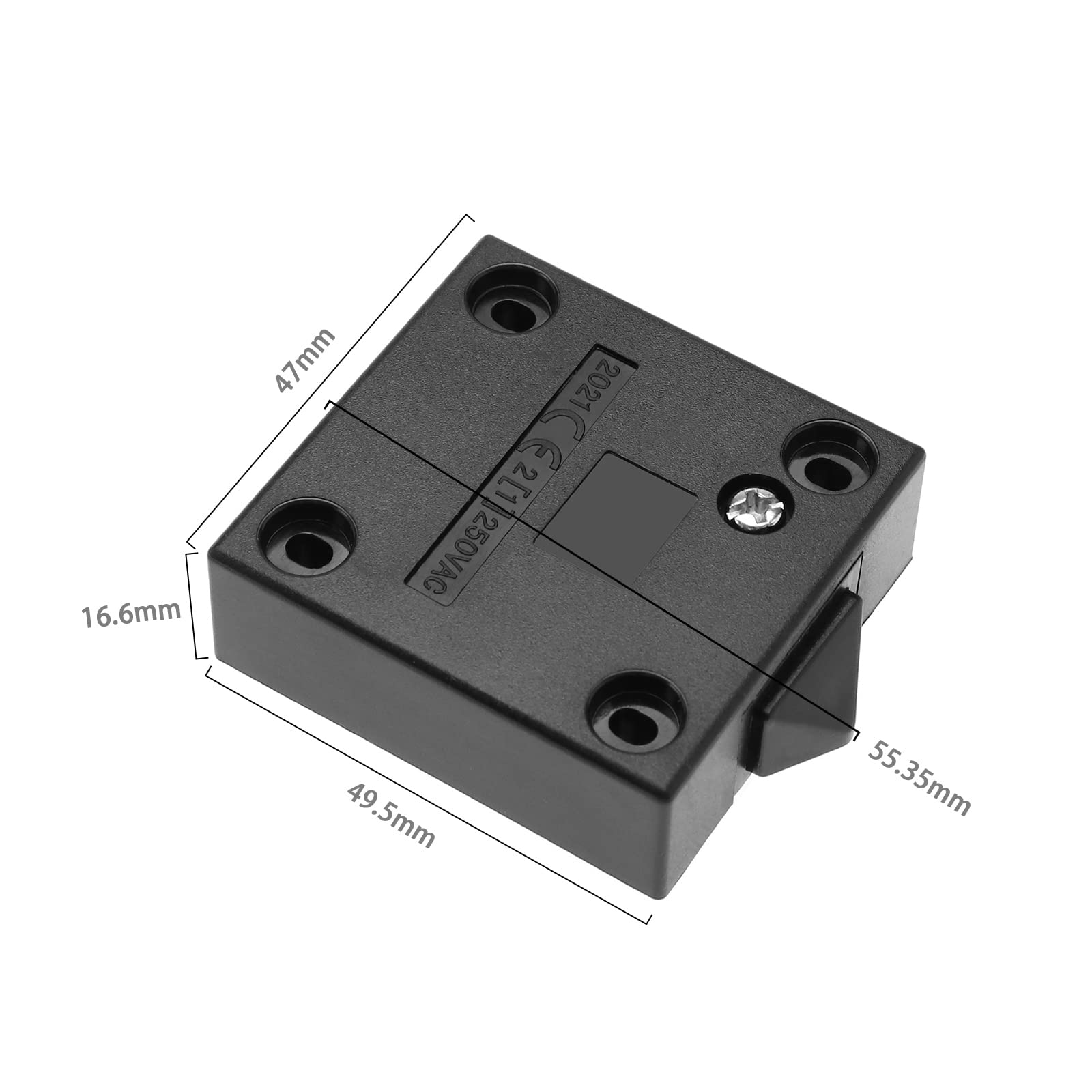 Interruttore A Contatto Per Porta, Armadio, 4 Pezzi, Interruttore Della Luce, Interruttore Per Porta, 2 A, 250 V, Interruttore Per Porta Mobili, Cucina, Armadio - Foto 3