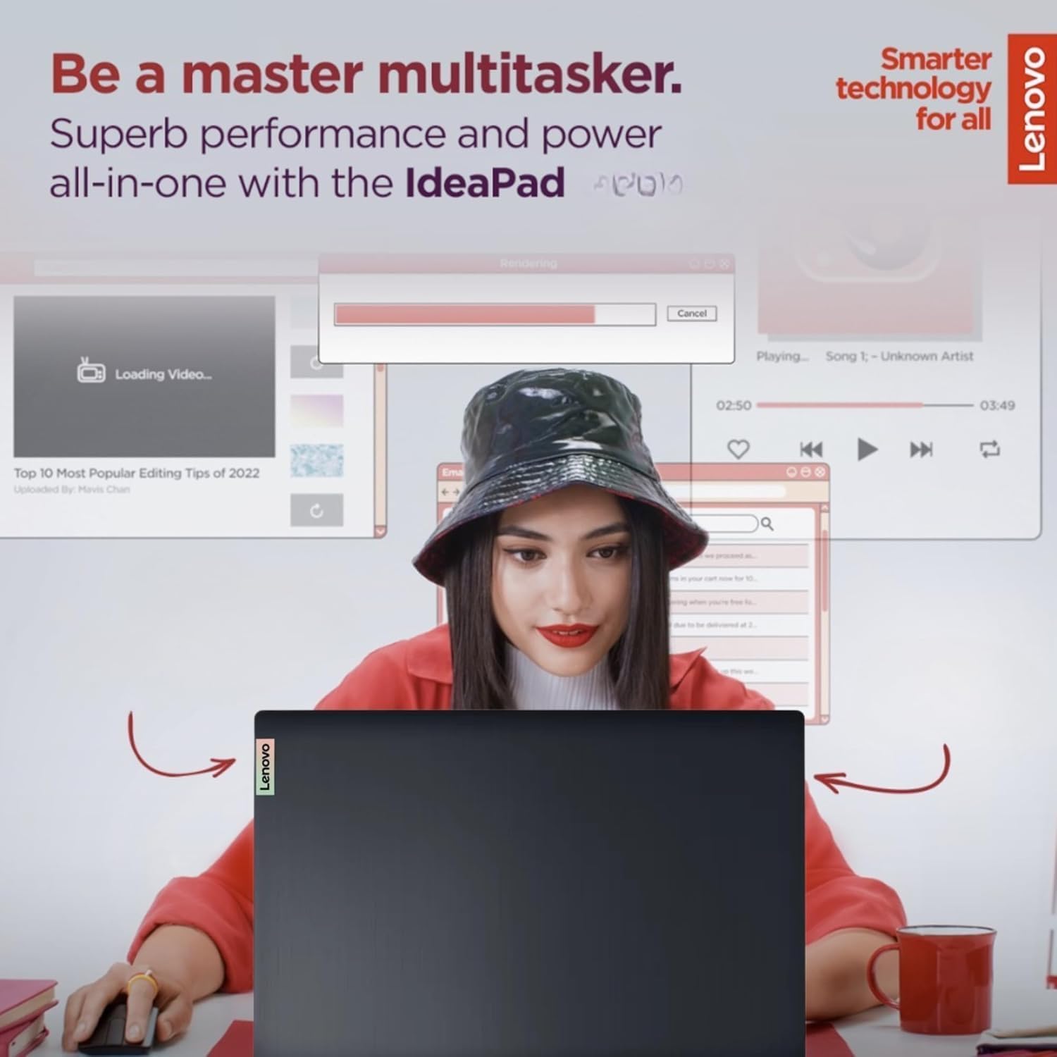 Lenovo 2025 Touchscreen Laptop, 40GB RAM, 1.5TB SSD (1TB PCIe SSD withHP P500 512GB Portable SSD), Intel Core i3-1215U CPU, Windows 11, Business and Home Lover Laptop with Microsoft Office Suite