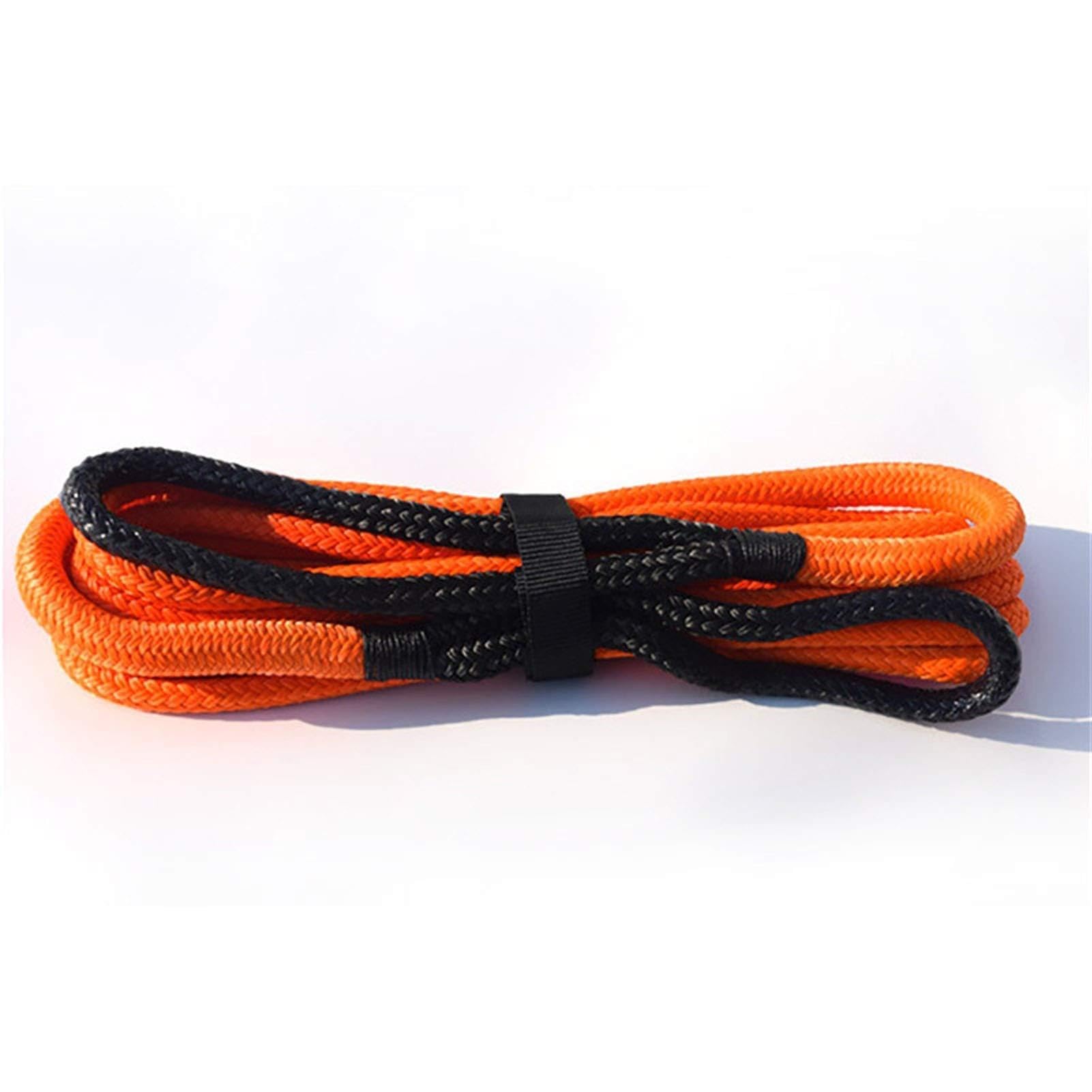 Zestaw lin syntetycznych do wyciągarek 3/4 "* 20ft Lina Kinetyczna, Lina Energetyczna 19mm * 6m, Liny do odzyskiwania z góry, liny holownicze(Oranje)