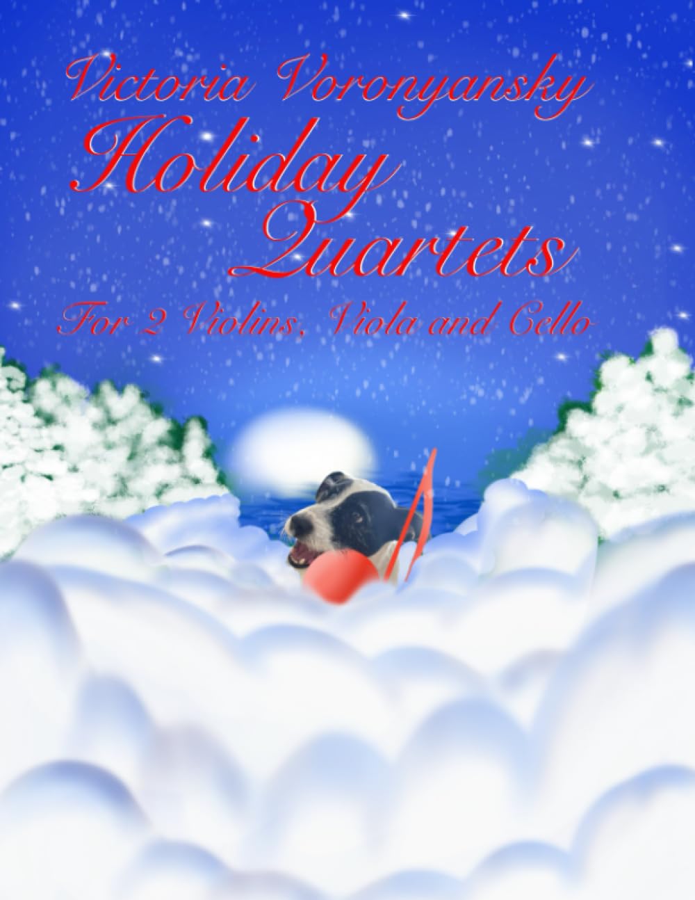 Holiday Quartets for 2 Violins, Viola and Cello: Christmas Favorites in Large Print! (Holiday Strings)