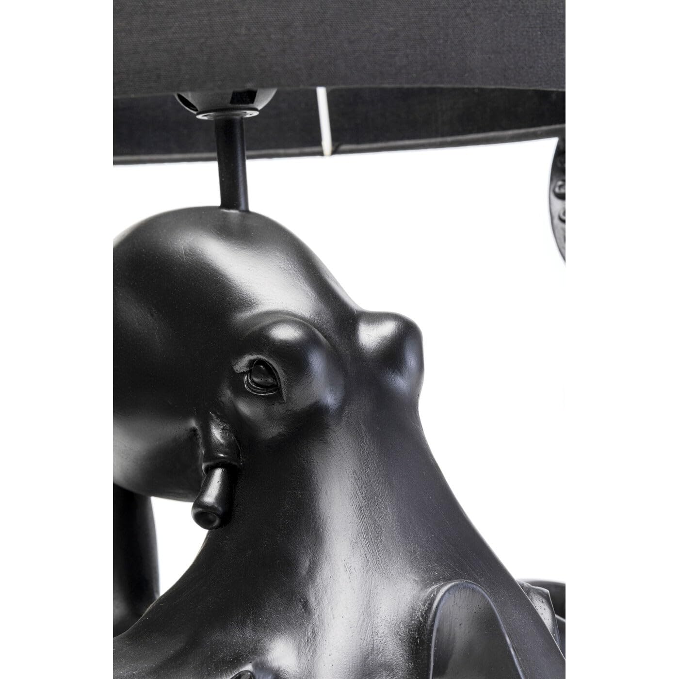 Kare Design Lámpara de Mesa Octopus, Negro, Diseño Animal, Moderna, Altura 47cm, Luz Decorativa, Decoración para Dormitorio y Sala de Estar, sin Bombilla Incluida