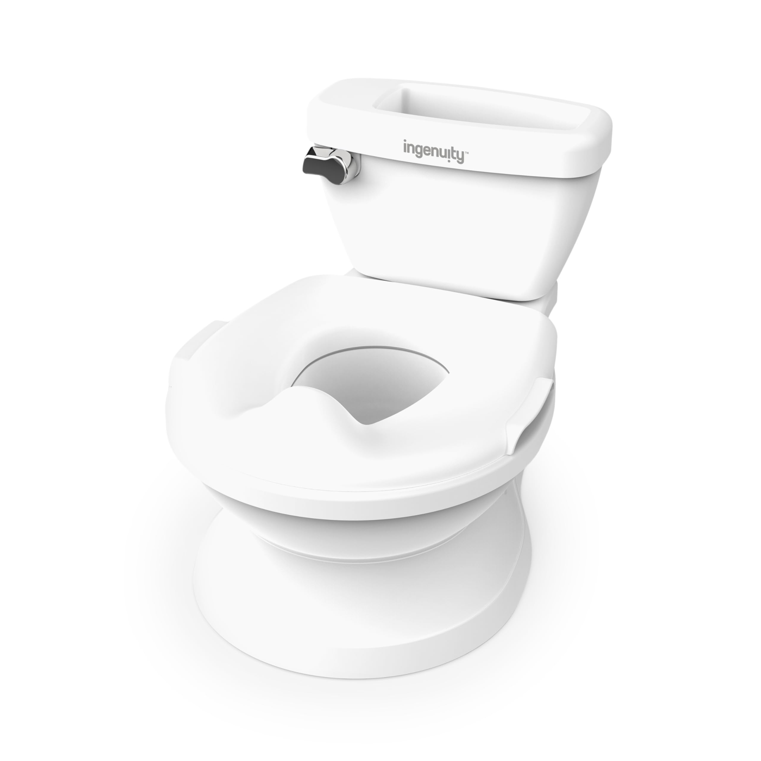 Ingenuity Summer Infant My Size Potty Pro in White, Toddler Potty Training Toilet, Lifelike Flushing Sound, for Ages 18 Months, Up to 50 PoundsIngenuity Summer Infant My Size Potty Pro in Whit…