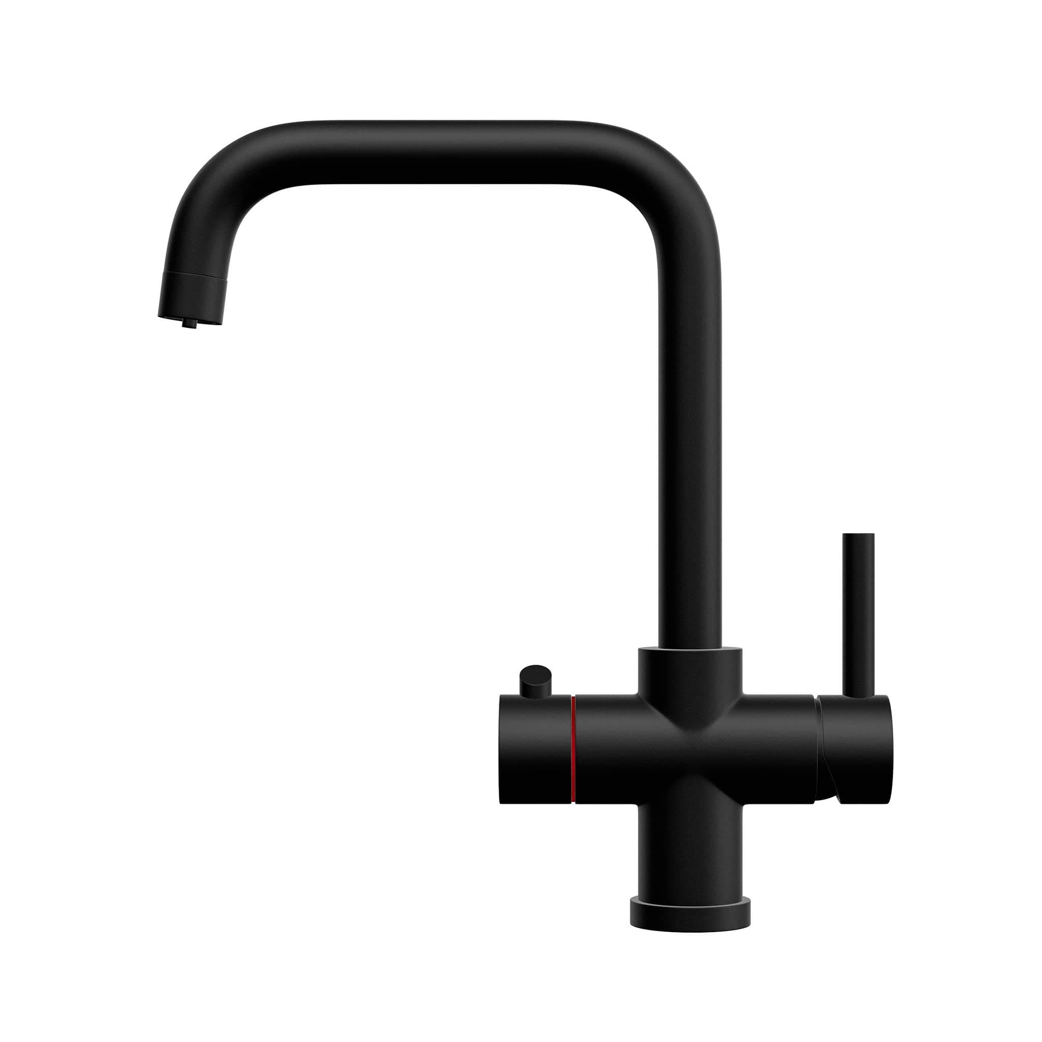 Buy Fohen Fahrenheit Matt Black 3in1 Instant Boiling Water Tap Online