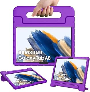 Kids Case for Samsung Galaxy Tab A8 10.5 Inch 2022 (SM-X200/X205), Shockproof Lightweight Convertible Handle Stand Protective Kids Case friendly for Samsung Galaxy Tab A8 10.5" 2022 (PURPLE)