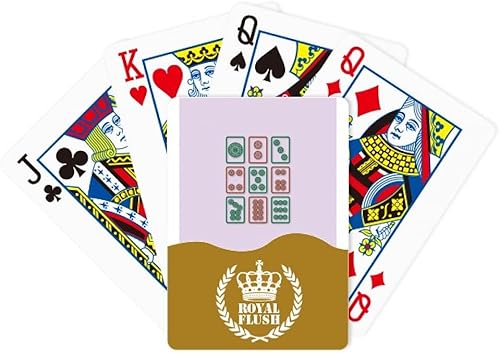 OFFbb-USA Bobbin Suit Mahjong Art Deco Fashion Royal Flush Poker Playing Card Game