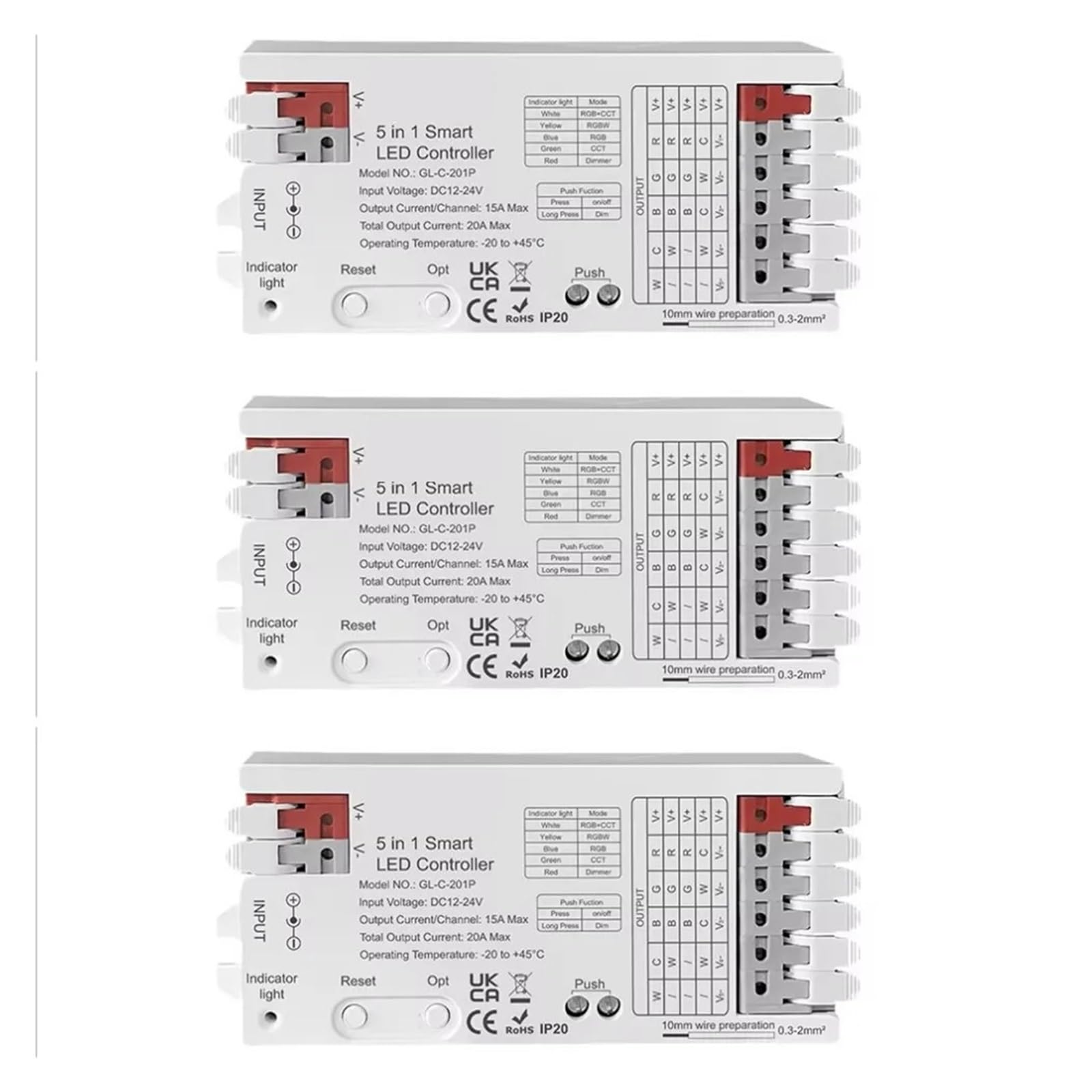 Controlador LED regulable de 20A para solucionar caídas de intensidad en tiras largas