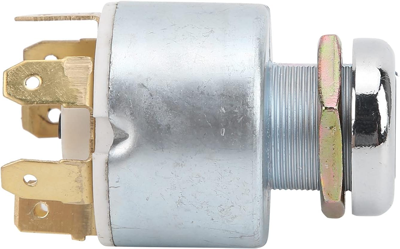 Universal Ignition Lock Cylinder with 2 Keys Fits Cars Boats Motorcycles OEM Specifications Simple Installation Durable Metal Material 54.2X35Mm