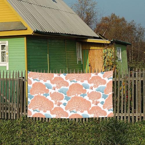 MINDBBDFJ Coral Reef Print Banners And Signs For Outdoor/Indoor,Personalized Banner Customizable Parties Halloween Banner (180x90cm)4