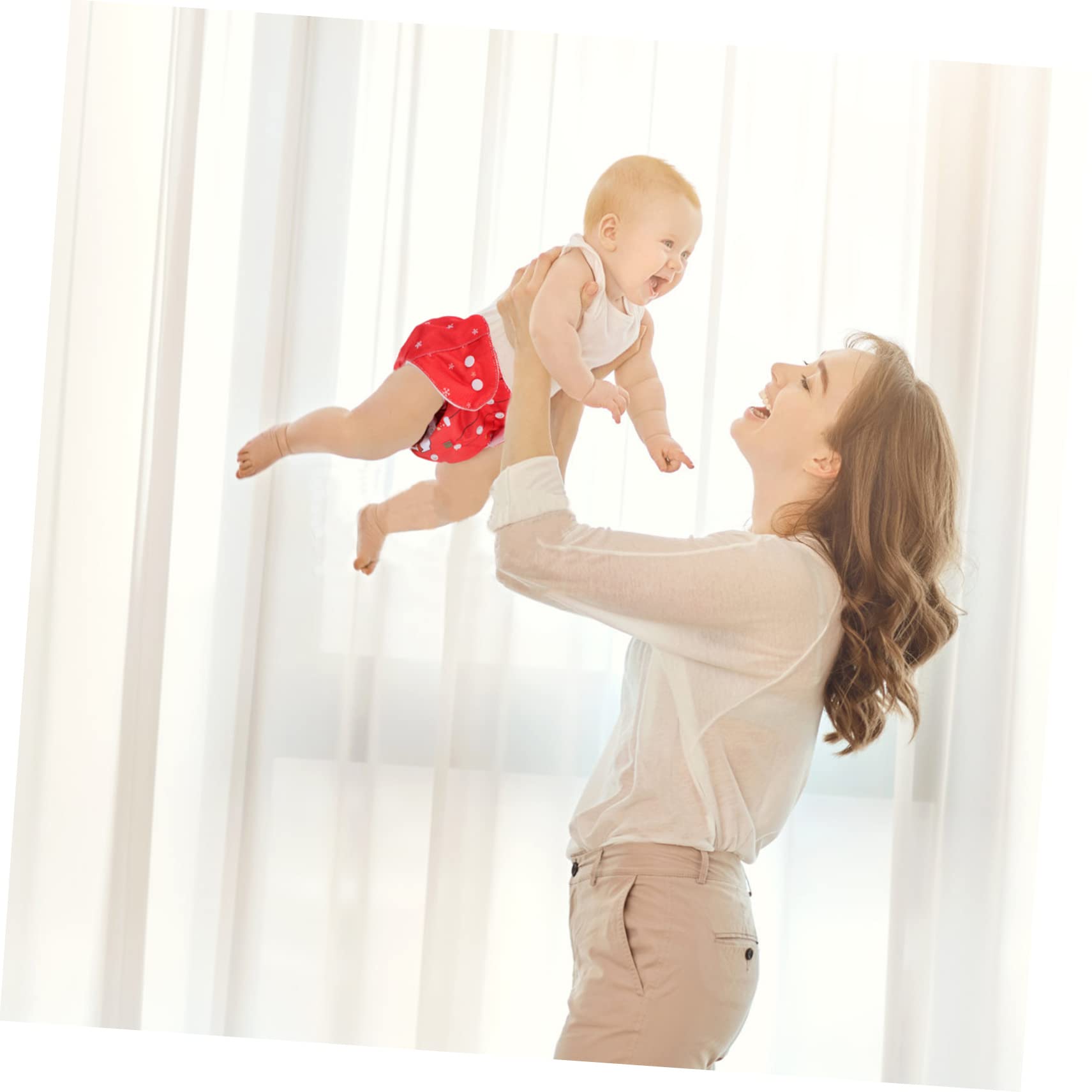 IWOWHERO Infant Christmas Diapers Set 2-Pack of Soft Cotton Briefs Adorable Christmas Themes Newborn Training Pants