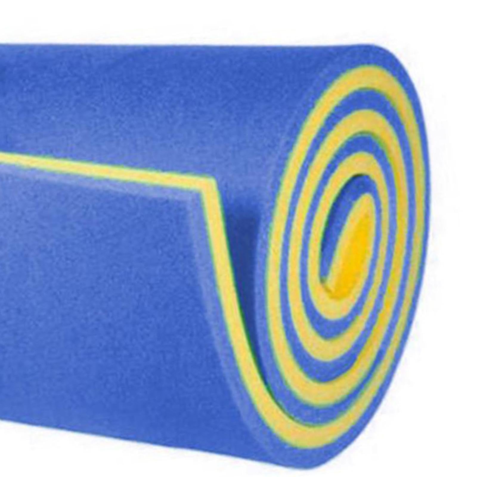 Colchoneta Flotante con Hamaca de Piscina para Adultos , Azul y amarillo