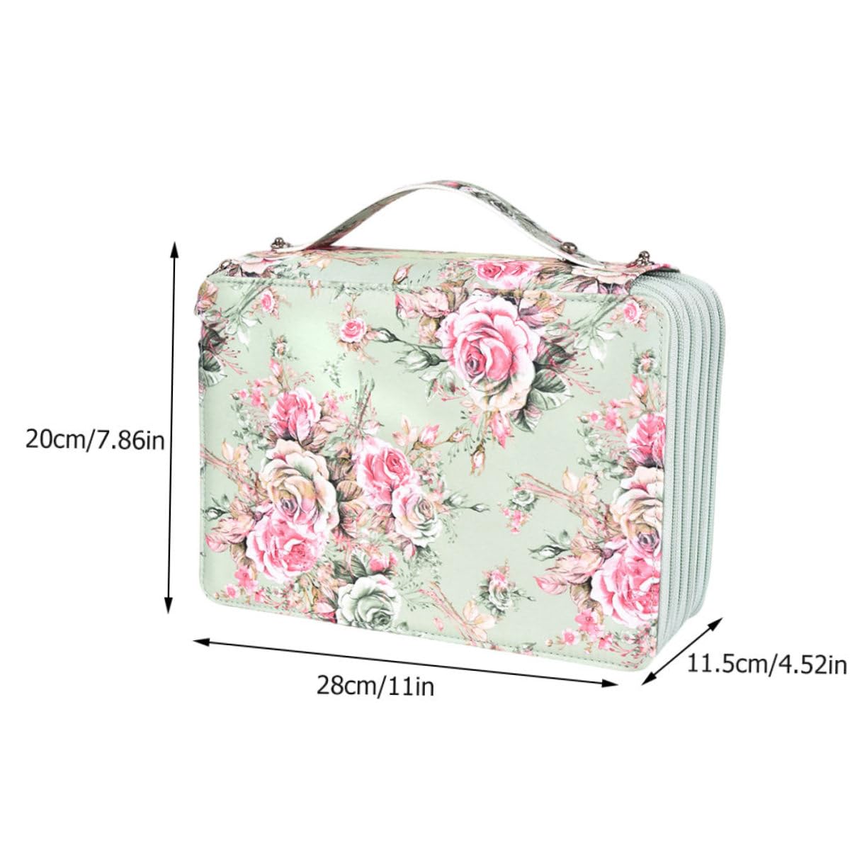 Gadpiparty Borsa Organizer per Cancelleria 252 Fori Astuccio Manico e Cordoncino Elastico per Scuola e Ufficio