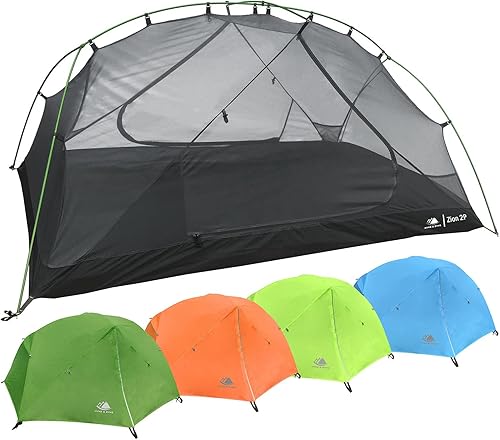 Miniatura 11 de Hyke & Byke Zion - Tienda de campaña de senderismo y mochilero, 3 estaciones, ultraligera, impermeable, para acampar con mosca de lluvia y huella, 1