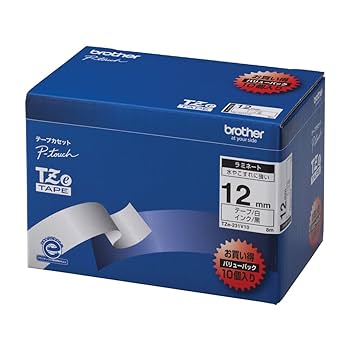 ブラザー工業 TZeテープ ラミネートテープ 黄地/黒字 e-661V 563 615crcjkB2L._AC_SY200_QL15_.jpg