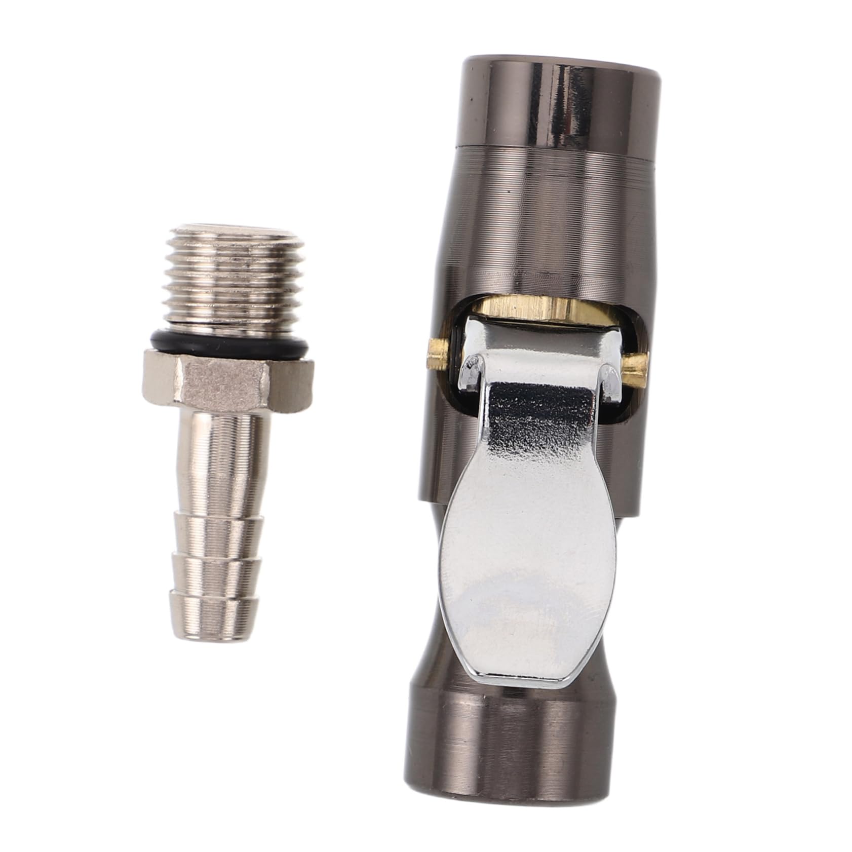 Alipis 1 Set Tire Inflator Chuck with Air Pressure Gauge Durable Locking Adapter for Car Motorcycle and Bicycle Inflation Portable and Versatile Air Hose Nozzle for Emergency Use