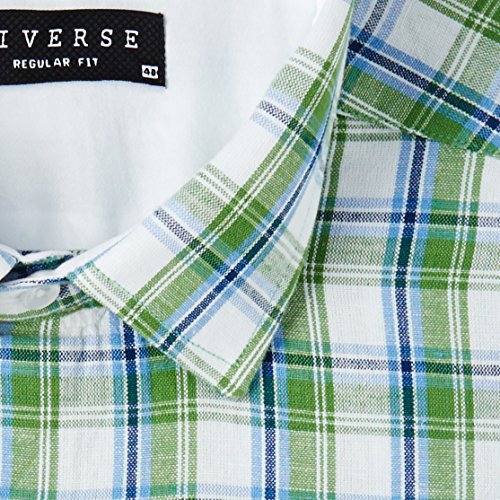 Image of Diverse Men's Checkered Regular fit Formal Shirt (DVF03F2L01-322 Multicolor