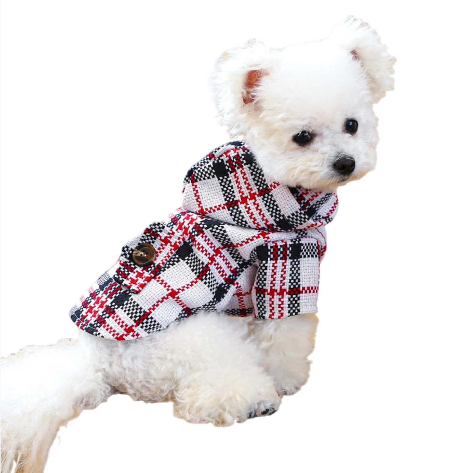 Dog Hoodies Plaid Dog Cold Weather Coats Warm Pet Clothes Dog Sweatshirt Puppy Clothes Dog Shirt Dog Sweater Pajamas Dog Overalls Dog Clothes for