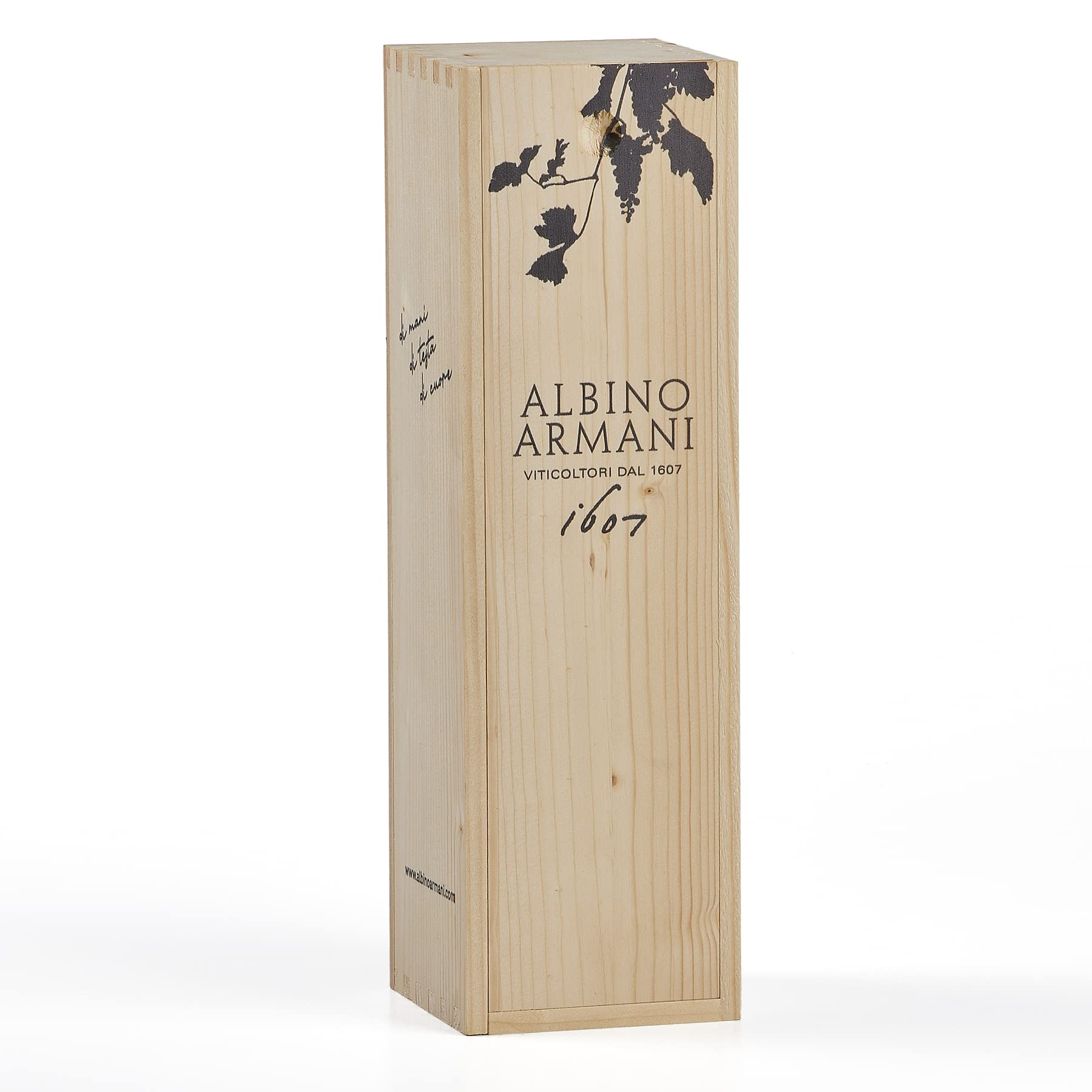 ALBINO ARMANI - GIFT AMARONE RISERVA - Confezione regalo in legno con logo da 1 bottiglia x 750 ml - 1x "CUSLANUS" Amarone della Valpolicella Classico Riserva DOCG