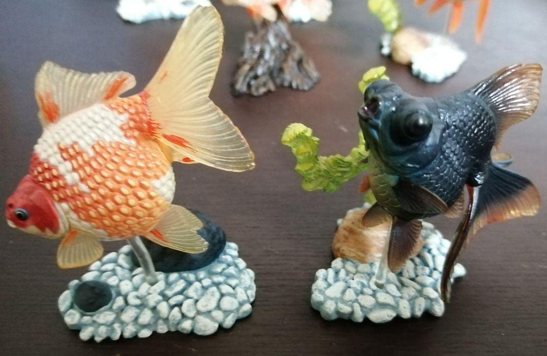 原色鑑賞魚図鑑I 金魚 フィギュア まとめ売り 原色観賞魚図鑑 金魚ミニチュアフィギュア 2体セット - メルカリ