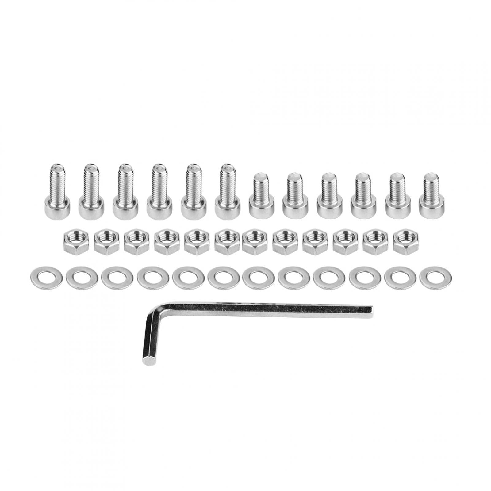 Quick Release Snap Off Kit, adaptador de cubo universal antirrobo de precisión con tornillos para volantes de 6 agujeros (negro)