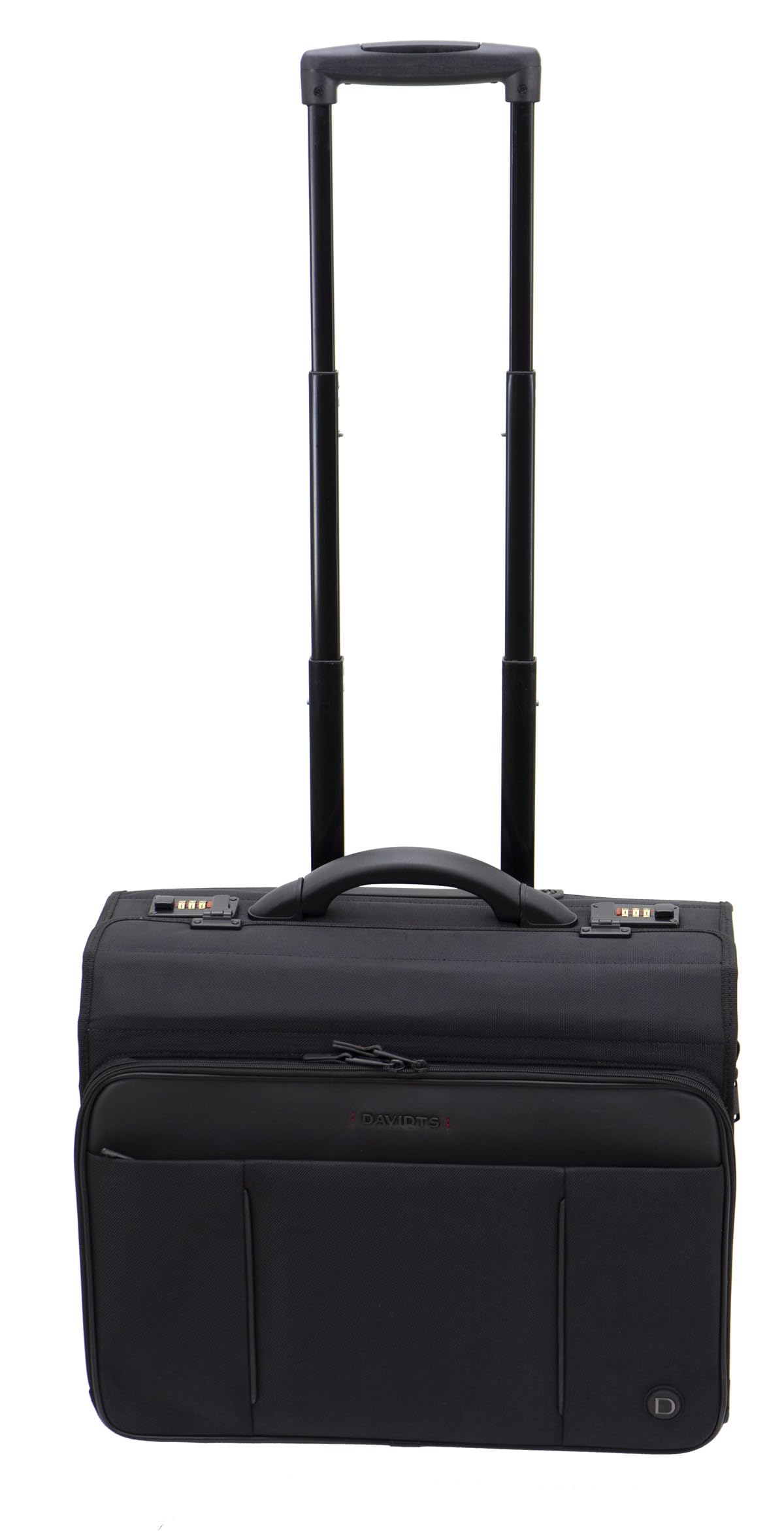 Pilotenkoffer Aktenkoffer Unisex Lehrerkoffer Trolley 47 cm Schwarz