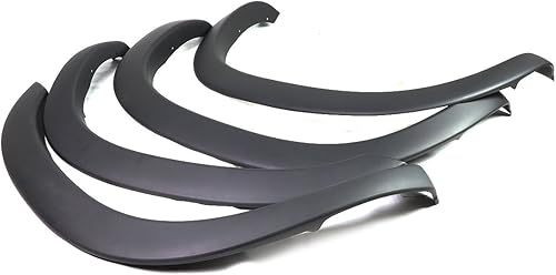 Miniatura 4 de Guardabarros con diseño de fábrica de plástico ABS suave para pintar para Dodge, negro (4 unidades)