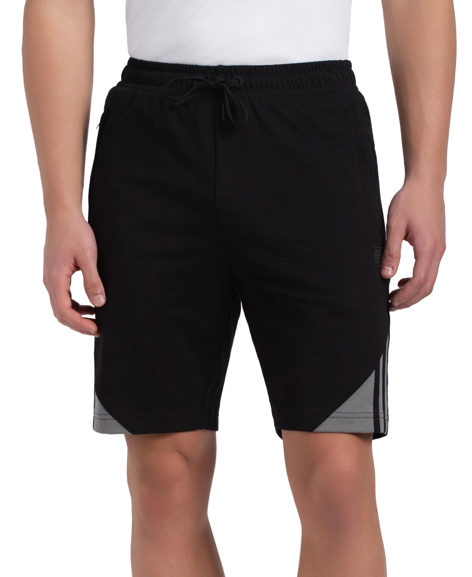 Jockey AM15 Men's Super Combed Cotton Rich Straight Fit Shorts with Zipper Pockets-picture-12