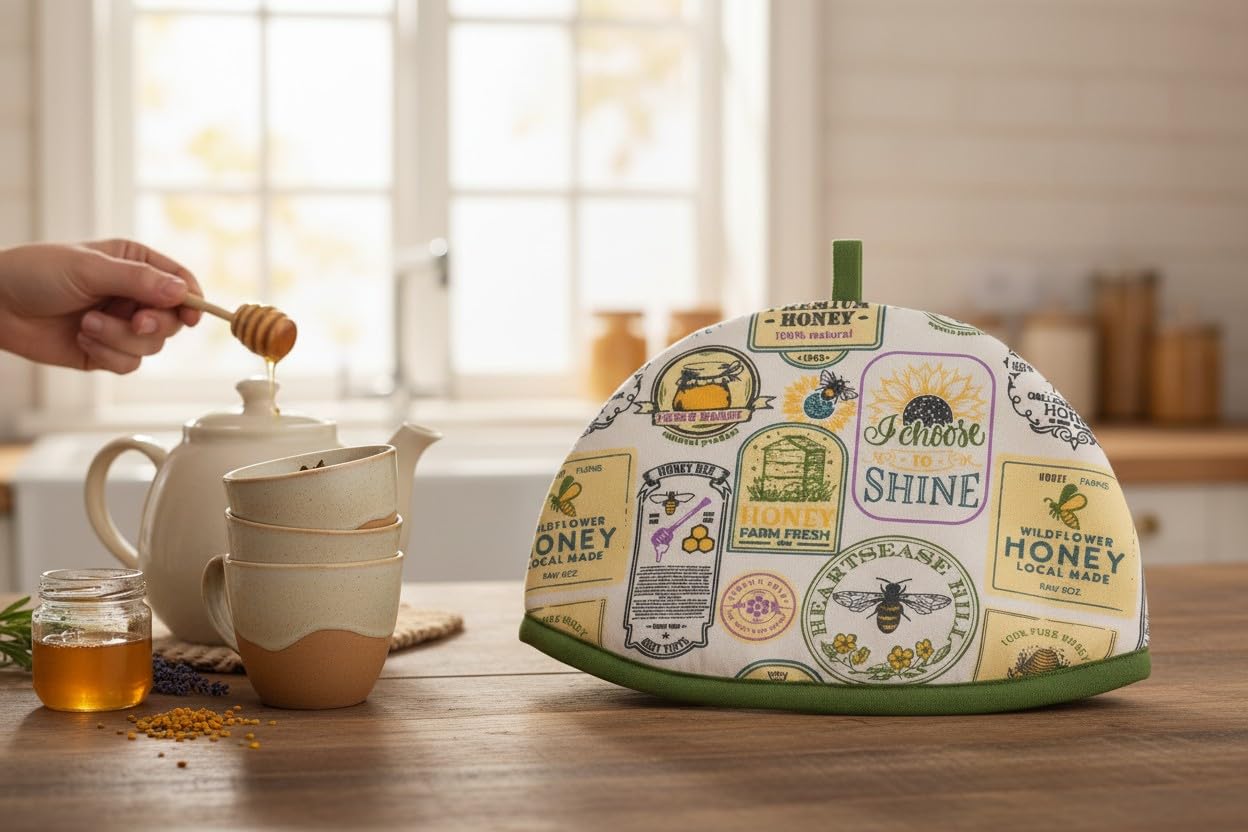 Dexam Honey Pot Couvre-théière Vert Olive Taille M
