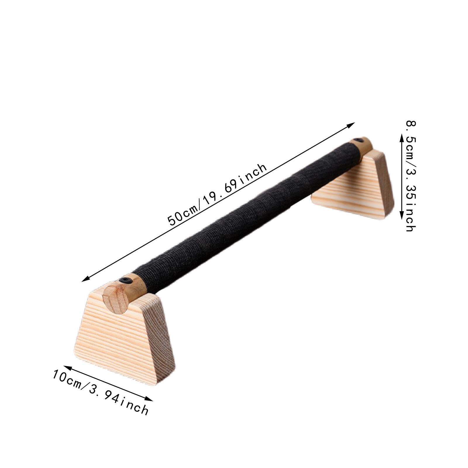 Set di 2 Supporti in Legno per Flessioni con Base Antiscivolo E Impugnatura Comoda per L'allenamento Muscolare, Adatti a Uomini E Donne, per Allen