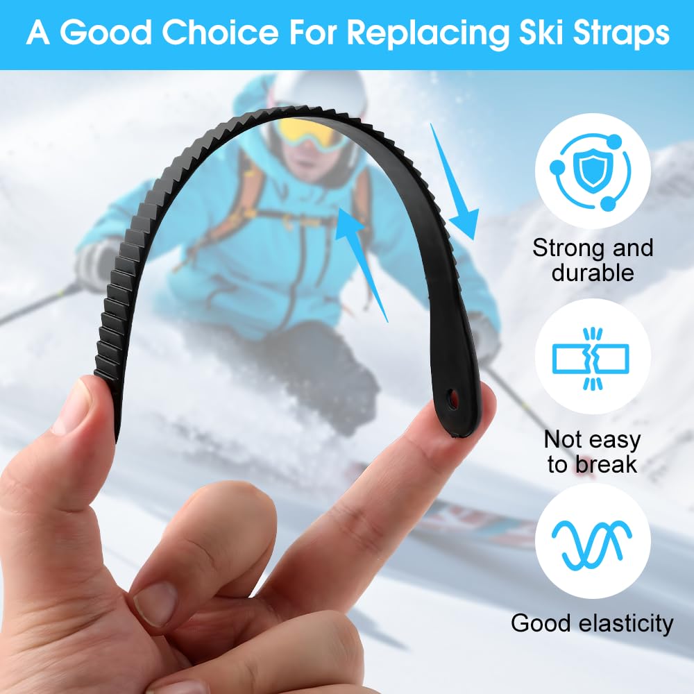 Sangles de Fixation pour Snowboard, Snowboard Binding Straps en Plastique, Accessoires de Rechange