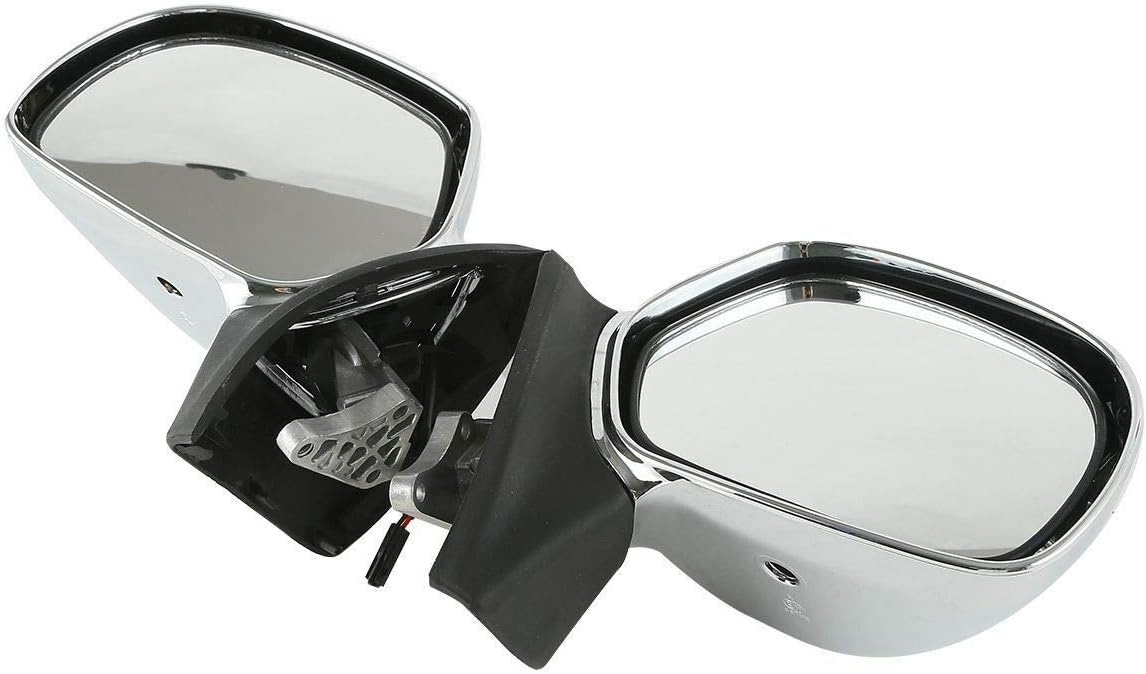 TCMT left Right Clear Chrome Rear View Mirrors W/Turn Signal Fits For Honda GL1800 2001-2017