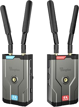 4K Wireless HDMI Transmitter and Receiver, 500FT/60MS Low Latency HD Extender Kit with HDMI Loop Out, 2.4/5GHz Dual-B HD for Video Tx&Rx Camera/Laptop/Monitor/TV/Projector/Netflix
