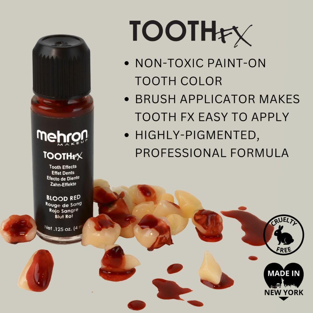 Mehron make-up Tooth FX - Blood red (4 ml)