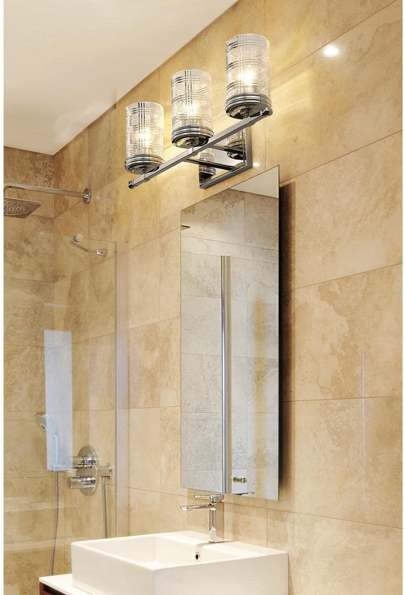 Z-Lite 344-3V-PN Archer Vanity, 3-Light 180 Total Watts, Polished Nickel