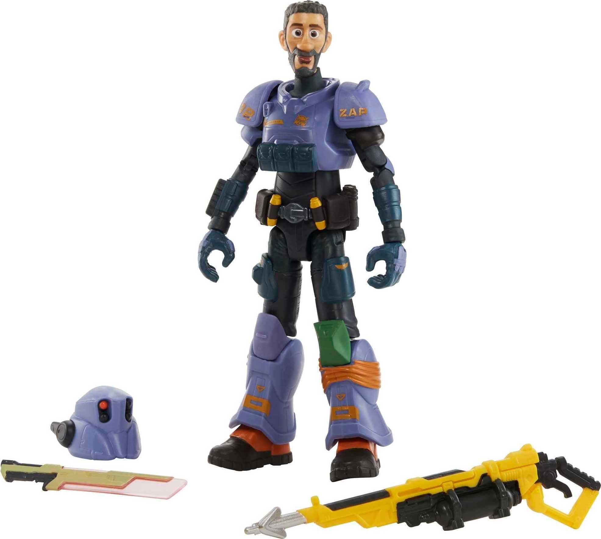 Mattel Lightyear Toys Collector Action Figure, 7-in Scale Jr Zap Patrol Mo Morrison, Highly Articulated, Accessories