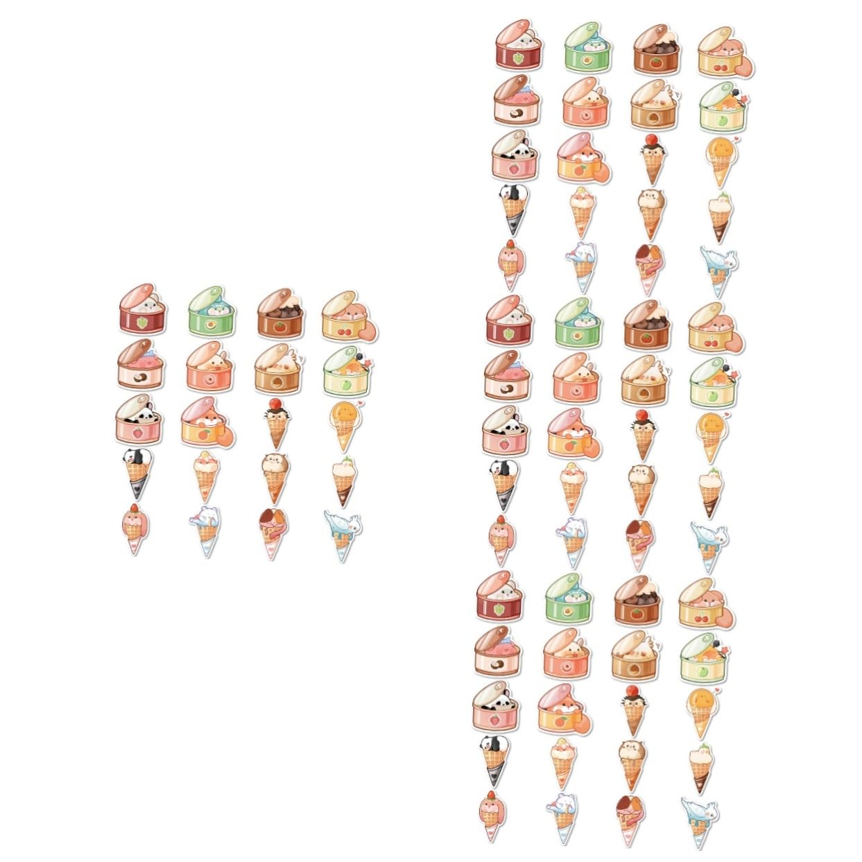 TOYANDONA 320pezzi Adesivi Decorativi Per Scrapbooking e Decorazione Adesivi Cartoni Animati Per Quaderni Bottiglie Valigie e Diari Facili Da Applicare e Rimovibili Per Adulti