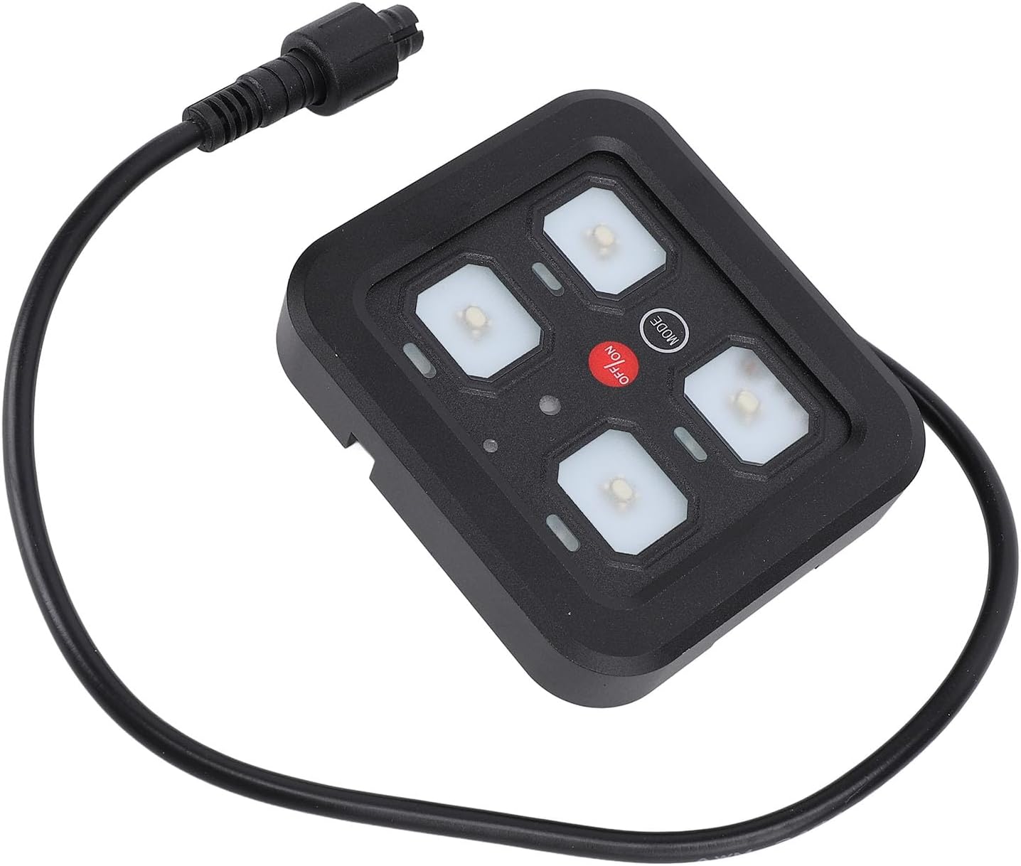 4 Gang Switch Panel Marine Boat RV Aluminum Alloy 60A DC 12 24V RGB Dimmable Switch Control Panel for Trucks Boats Cars RVs SUVs ATVs