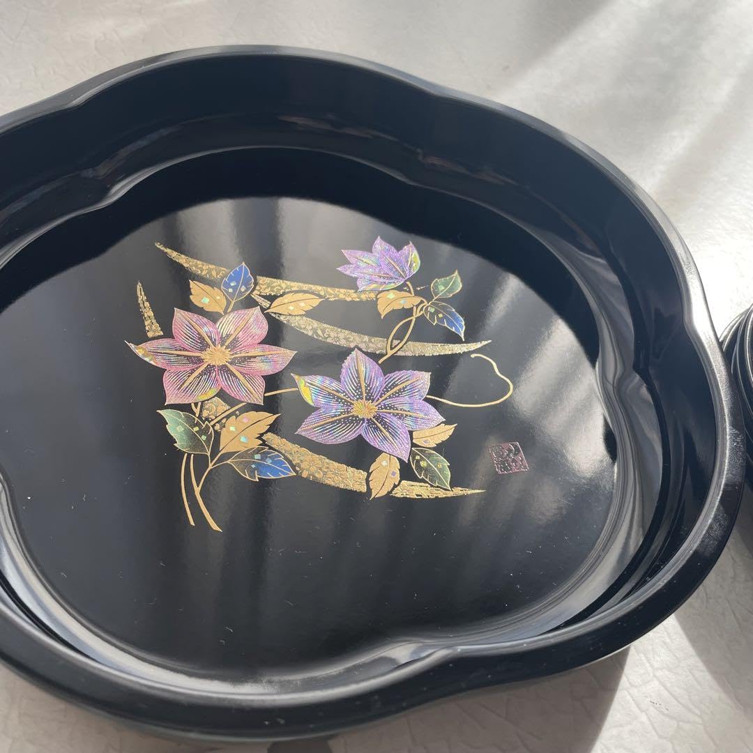 Amazon.co.jp: 山本寛斎 茶菓セット 華仙 KANSAI URUSHI 漆 菓子鉢