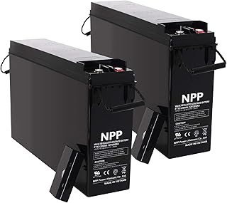 NPP FT12-200Ah(2 Pcs) 12V 200Ah Front Access AGM Deep Cycle SLA Battery for Telecommunication System, UPS and Off-Grid Solar System