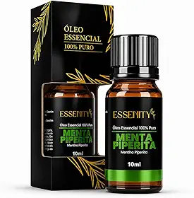 Óleo Essencial de Menta Piperita - Hortelã Pimenta 10ml 100% Puro – Refrescante, Energizante, Dor de Cabeça, Aromaterapia, Massagem, Bem‑Estar – ESSENITY