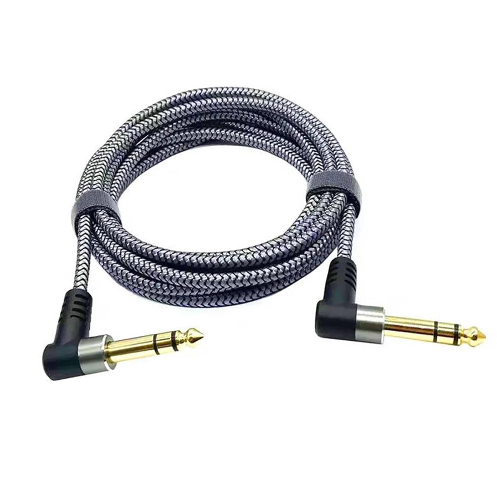 Kabel Do Gitary Gitara Elektryczna Kątowy Kabel Basowy Męski Wyjście Stereo | Ten kabel jest wszechstronny i nadaje się do szerokiej gamy sprzętu muzycznego.(Type1,5m)