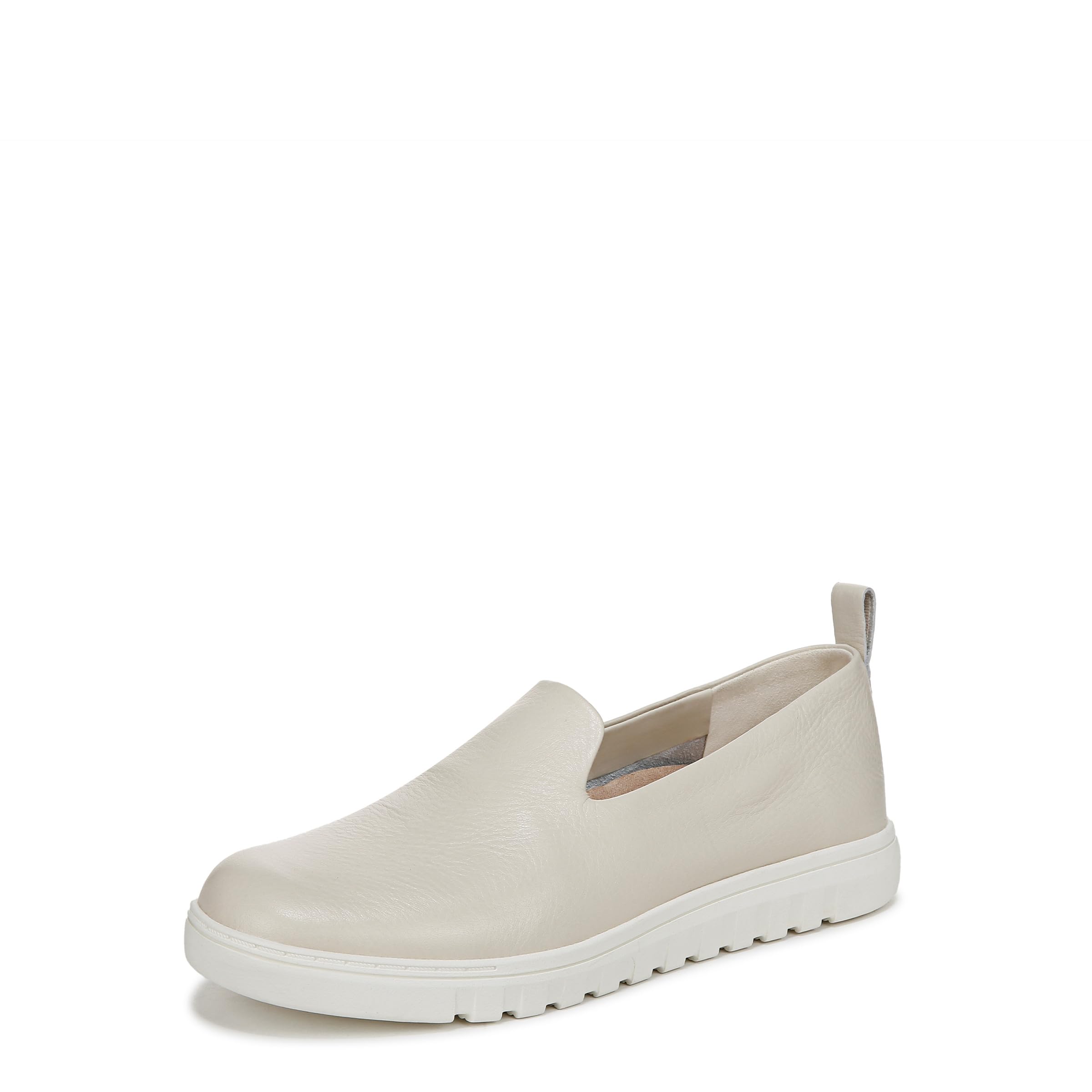 Vionic Womens Uptown Willa Slip-On Flats Medium Fit UK 6.5, Cream Leather
