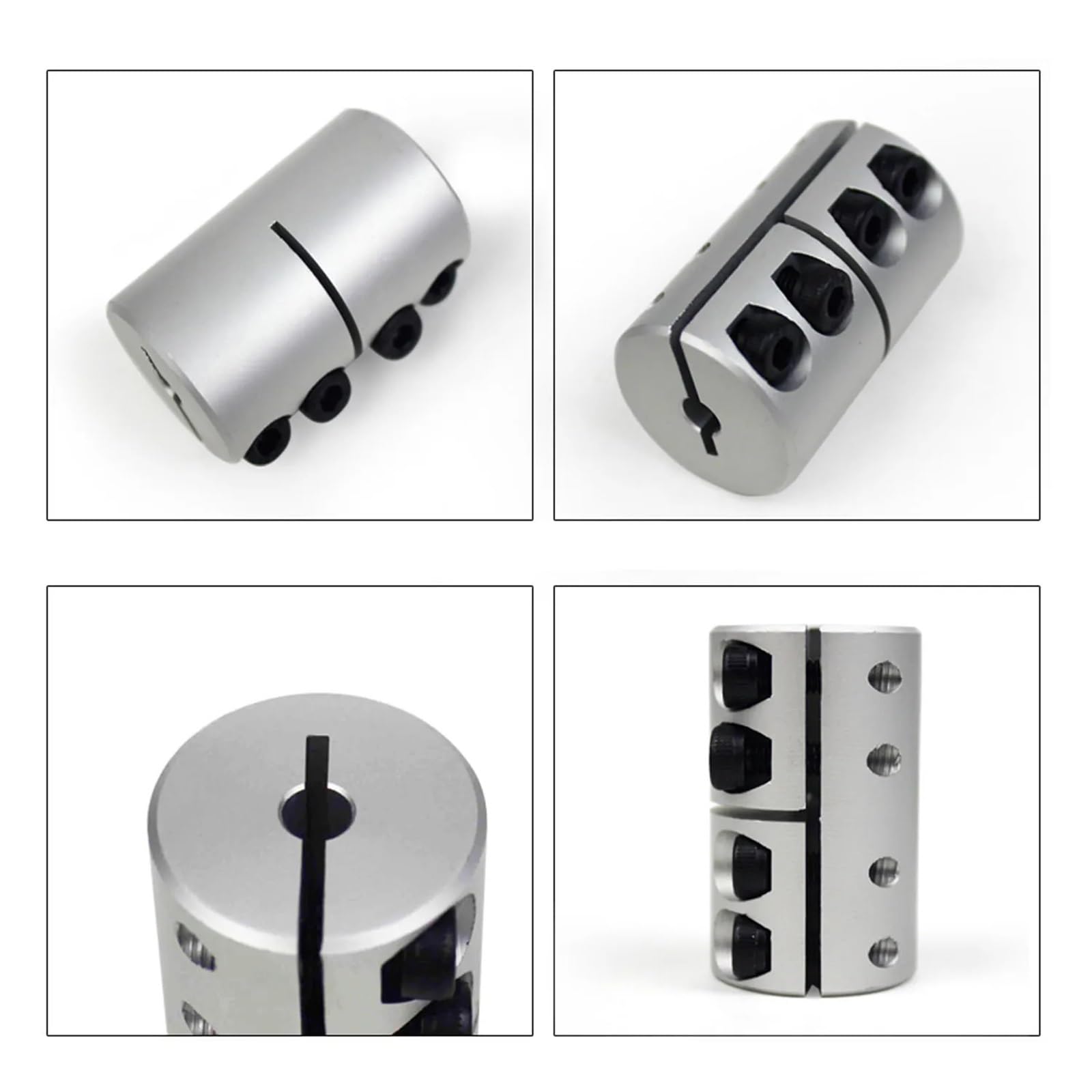 Acoplamiento rígido de sujeción de aluminio D25L40 de 5 x 6 mm y 10 x 12 mm (1 unidad)(8mm to 10mm)