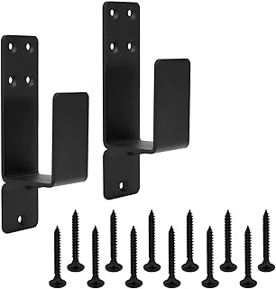 Barre de sécurité renforcée pour porte intérieure et extérieure - 2 x 4 - Noir