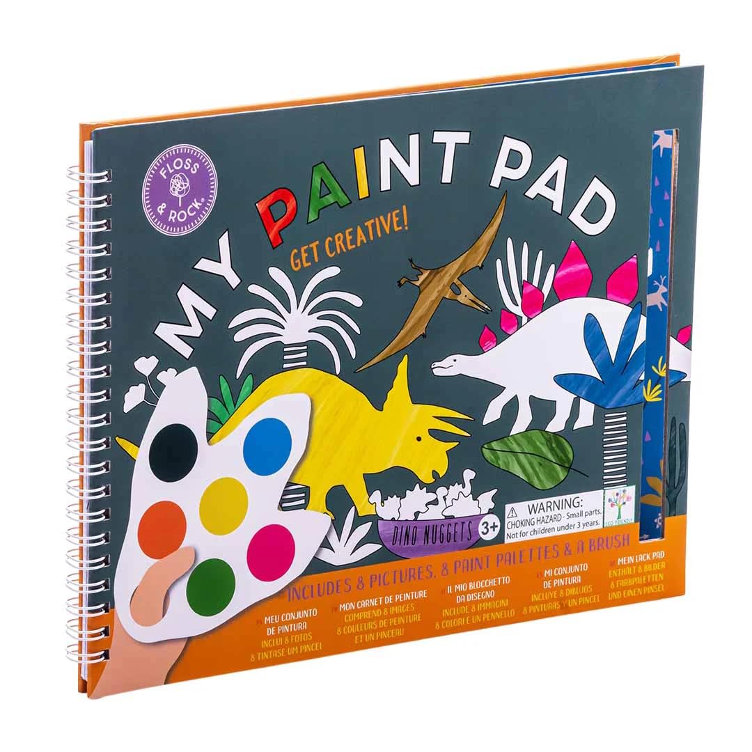 My Paint Pad, Floss & Rock, Kids Gift Set, Boys Girls Educational Painting Supplies, Arts Crafts Drawing Pack, Children Age 3+ Years