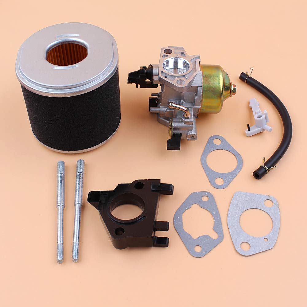 DUNLAP Kit de Junta de Filtro de Aire con Perno Aislante de carburador Ajustable, Apto for Motor de Gasolina GX390 GX 390 Chino 188F 13HP